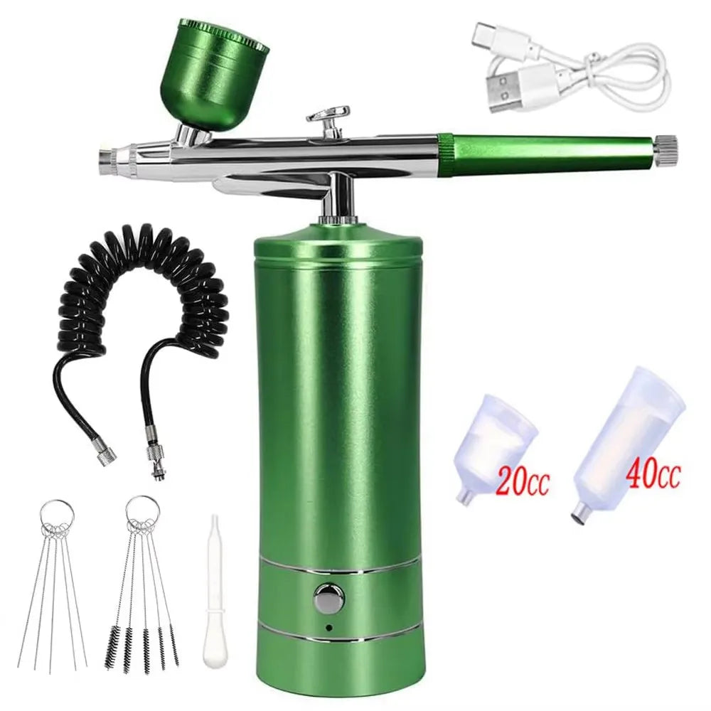 High-Frequency Portable Facial Massager – Skin Tightening Facial Massager Device HIP green