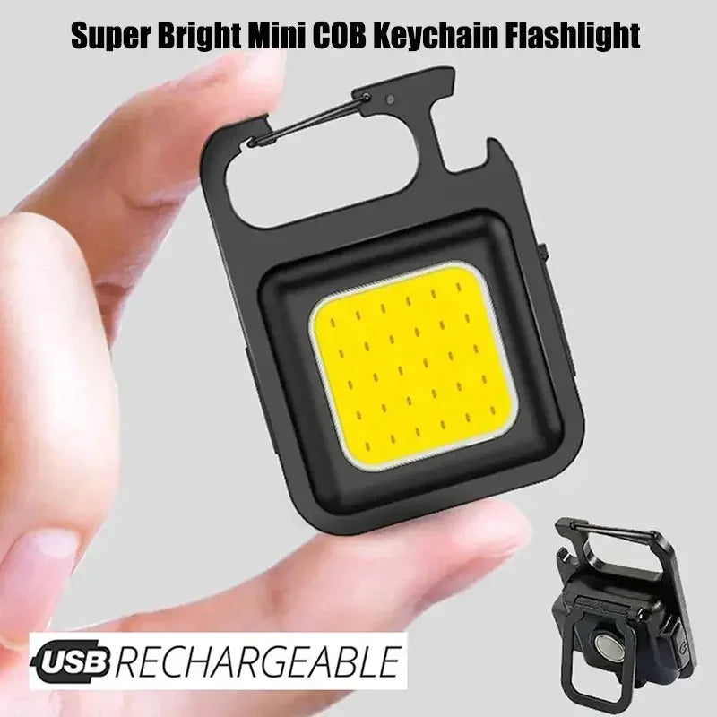 ESMARTER COB Rechargeable Keychain Camping Light – 600 Lumen Keychain Camping Light HIP