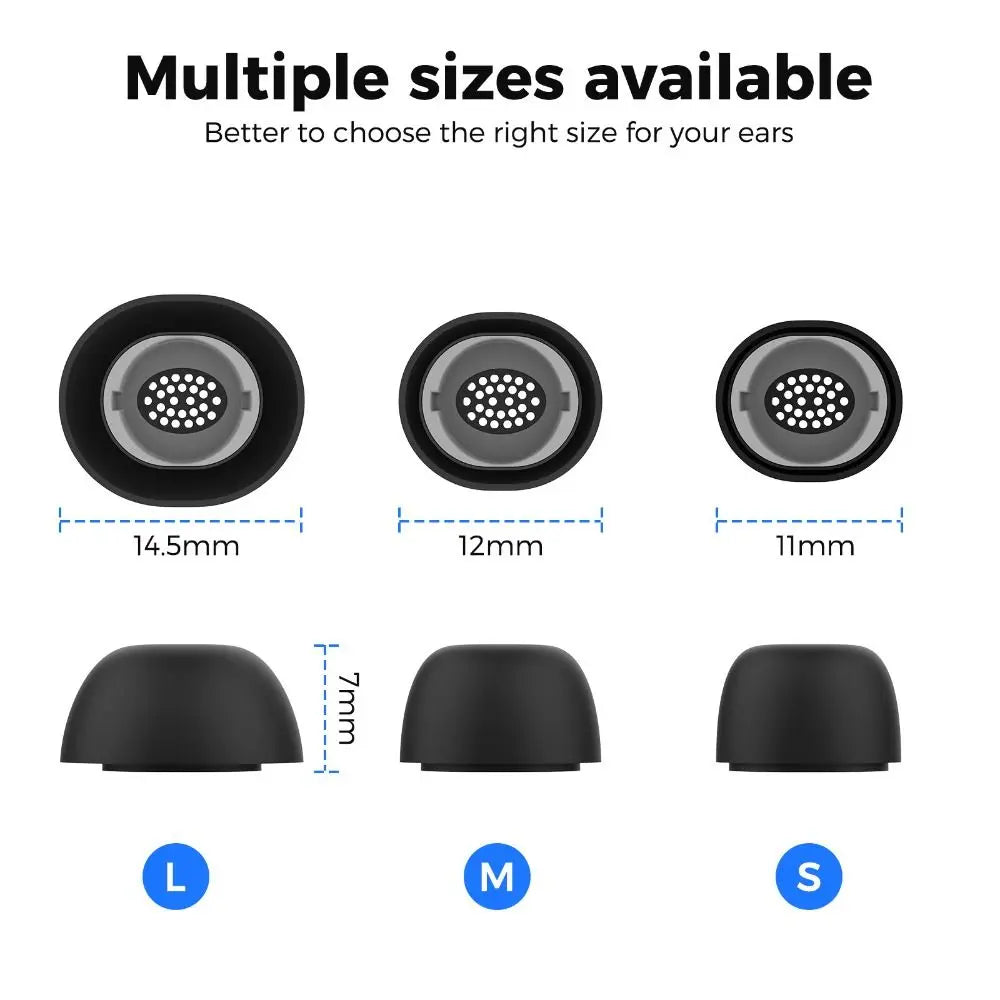 Silicone Eartips for Samsung Galaxy Buds 3 Pro – S/M/L Earphone Eartips HIP