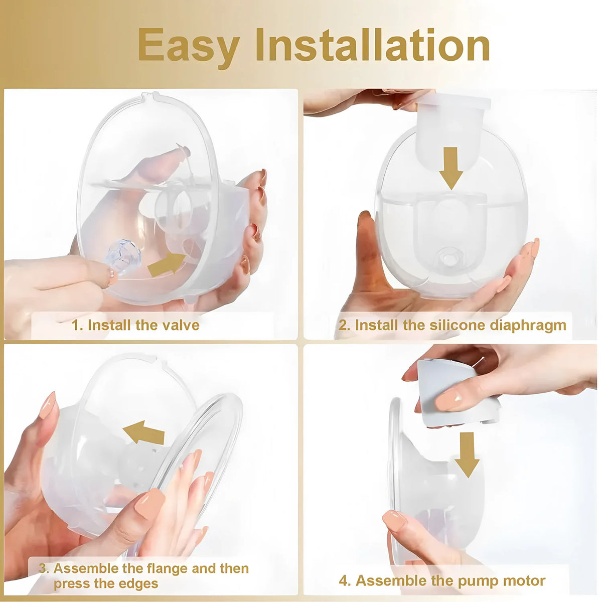 Wearable Electric Breast Pump – Hands-Free, Silent & USB Wearable Breast Pump HIP
