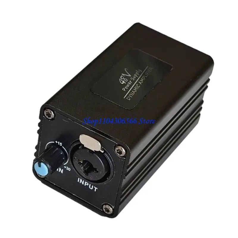 Dynamic Mic Amplifier +30dB Boost | XLR & 6.5mm Input Microphone Amplifier HIP