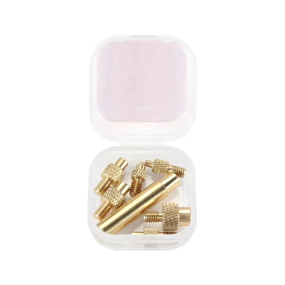 Brass Heat Set Insert Nuts & Tip – M2 M3 M4 M5 M6 M8 Heat Set Insert Tool HIP 7pcs