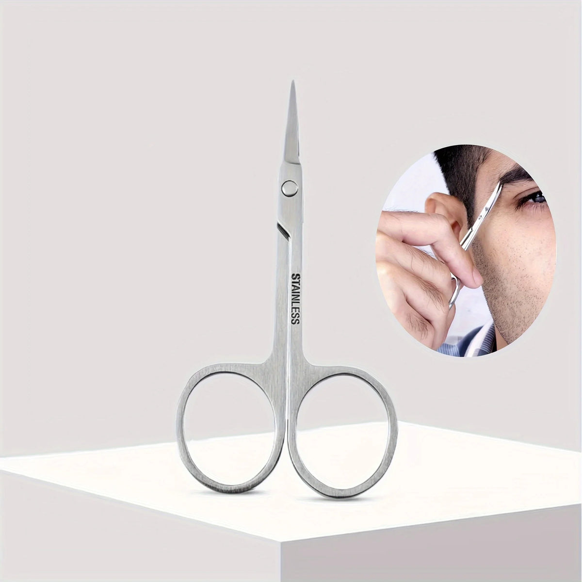 Stainless Steel Nail, Eyebrow & Nose Hair Scissors | HIP Grooming Scissors HIP