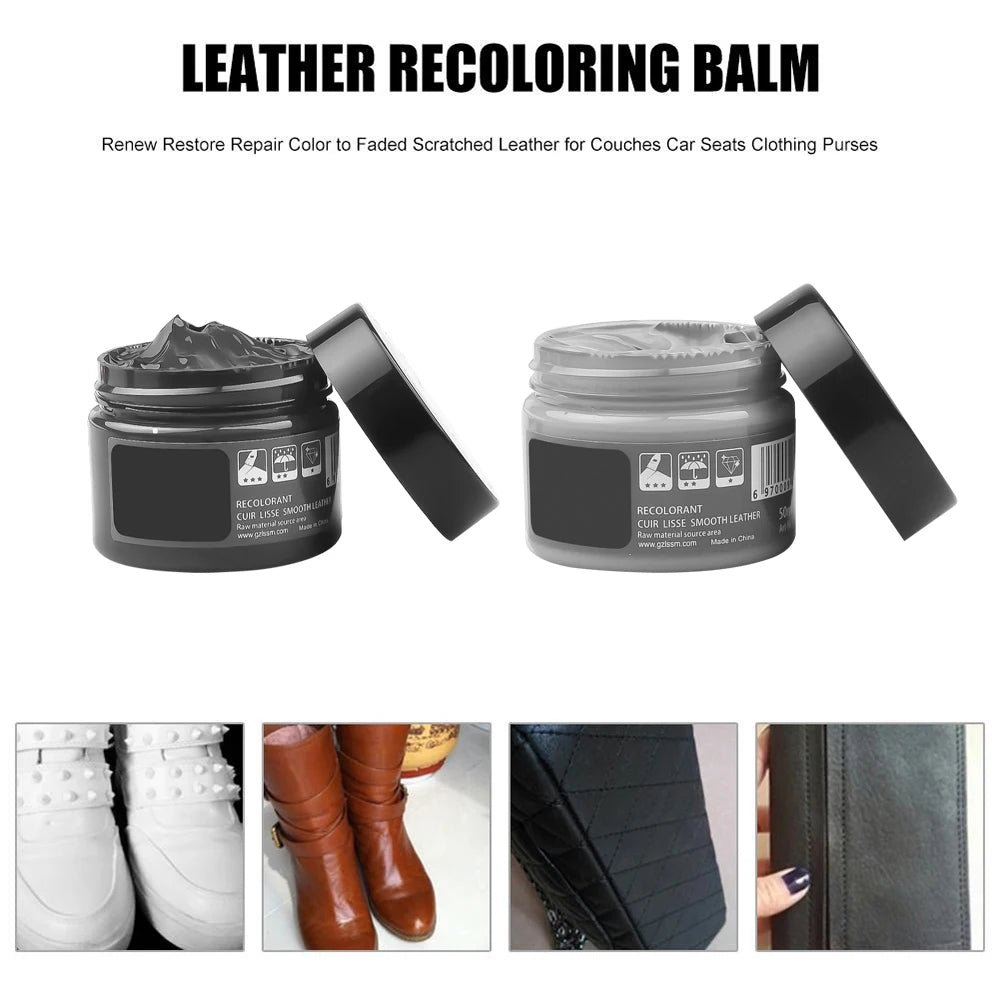 Leather Repair Kit – No-Heat Balm for Car Seats, Shoes & Sofas Leather Repair Kit HIP