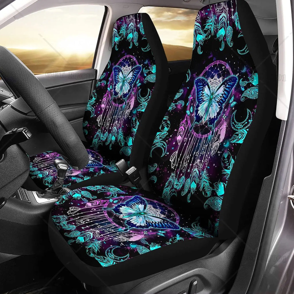Bohemian Dream Catcher Butterfly Car Seat Covers – Set of 2 Car Seat Covers HIP