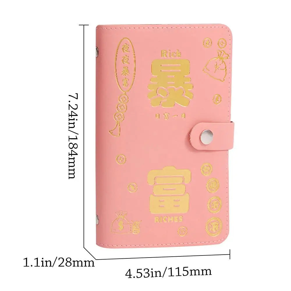 100 Envelope Money Saving Challenge Binder – PU Reusable Budget Savings Binder HIP