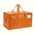 Extra Large Foldable Waterproof Moving Storage Tote Bag Moving Storage Bag HIP Orange