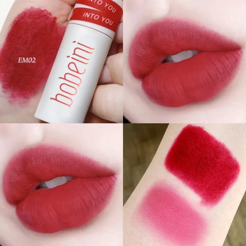 Matte Lip Glaze Dual-Purpose Blush Lipstick – Long-Lasting Matte Lip Glaze HIP bobeini1202-02