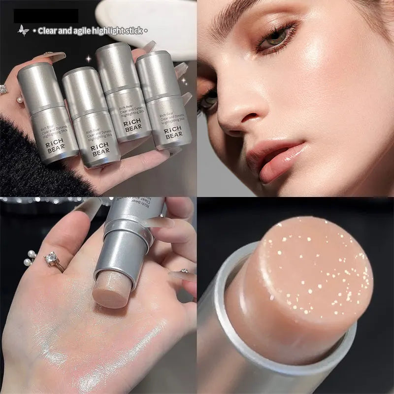Wet and Shiny! Highlighter Stick Brightens the Eyes and Contours the Eyes with Pearlescent Silkworms to Create a Natural and Thr HIP