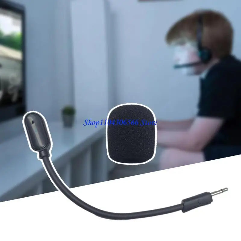 Detachable 2.5mm Gaming Boom Mic – Condenser Replacement Gaming Boom Microphone HIP