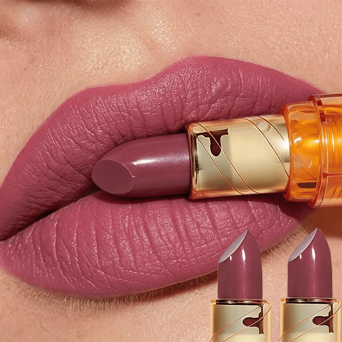 JUJU Dream Amber Tube Matte Lipstick – Velvet Long-Lasting Matte Lipstick HIP