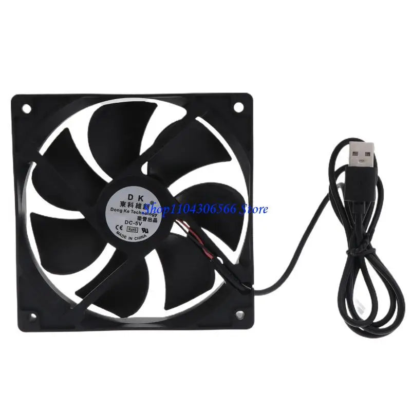Quiet 120mm 5V USB Cooling Fan – Porous Bearing, Low Noise USB Cooling Fan HIP