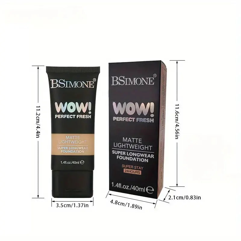 Perfect Fresh Matte Foundation Lightweight Super Longwear Hydrating Natural Finish Buildable Coverage Non-Cakey Suitable For Dry HIP