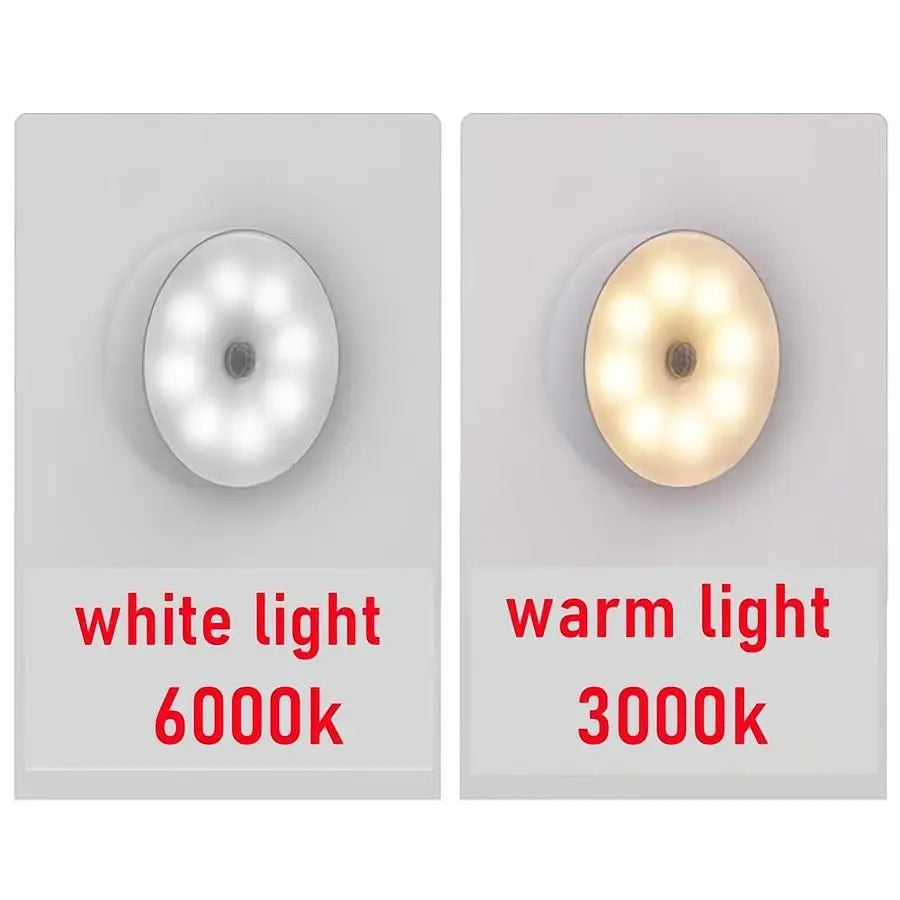 USB Rechargeable Motion Sensor LED Night Light | 8 LEDs Motion Sensor Night Light HIP