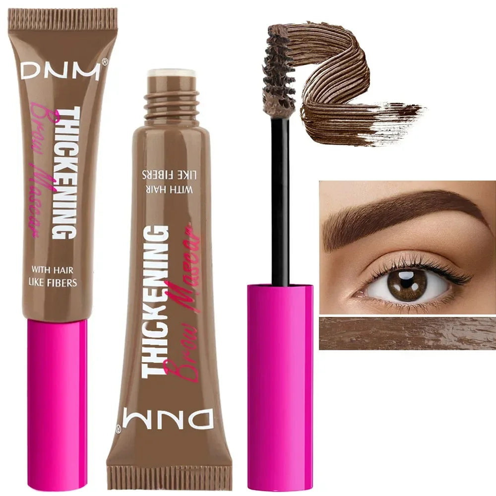 Fiber Brow Mascara Lasting Natural Eyebrow Dyeing Cream Thickening Texture Eye Brow Styling Cream Volumizing Effect HIP 06 Brunette