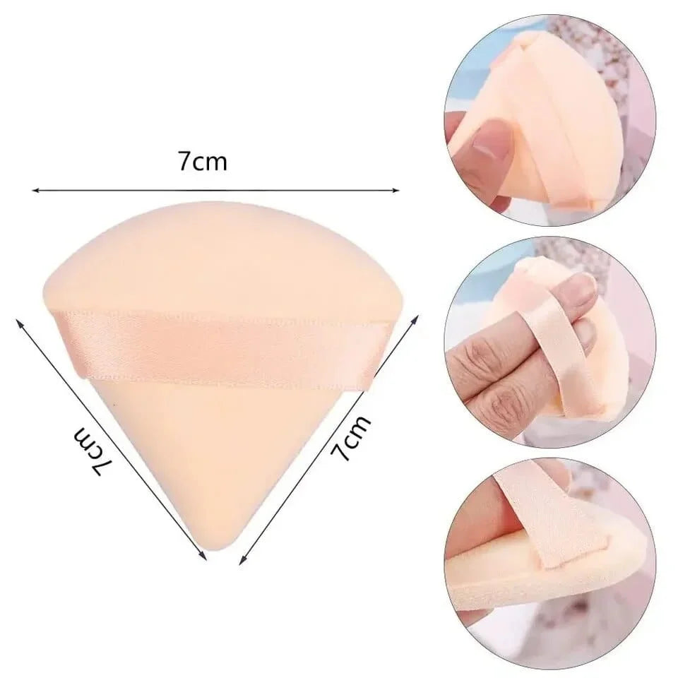 100-Pack Black Triangle Powder Puffs – Soft Makeup Tool Powder Puff Set HIP