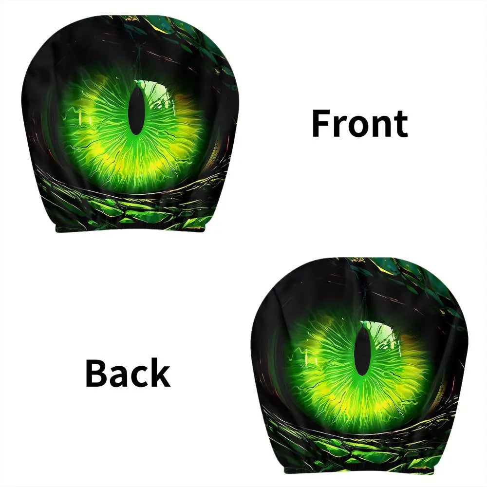 Dragon Eye HD Print Car Headrest Covers – Set of 2 Car Headrest Covers HIP 1