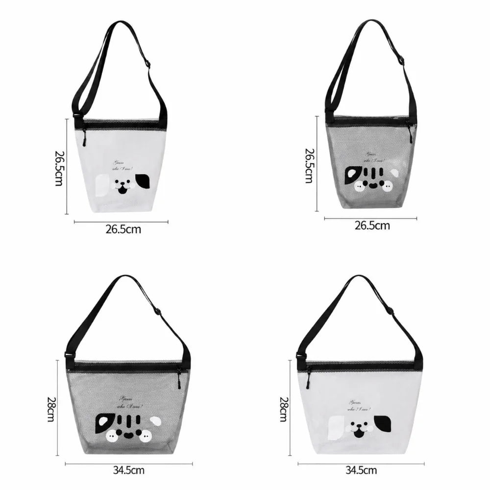 Clear PVC Waterproof Makeup Bag – Large Crossbody Travel Bag Cosmetic Travel Bag HIP