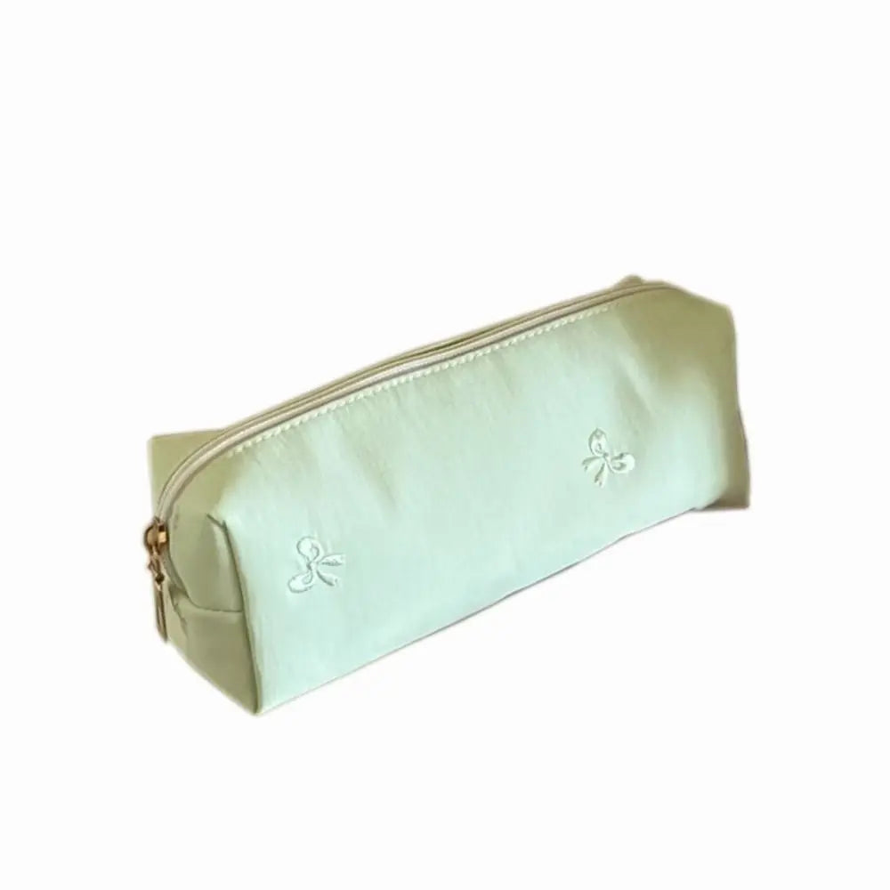 Bowknot Embroidery Pencil Case – Large Capacity Oxford Pen Bag Pencil Case HIP