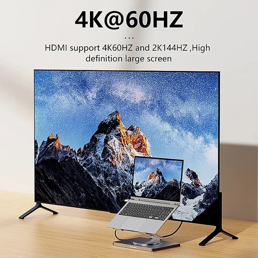 KEBIDUMEI 9-in-1 USB-C Docking Station | 4K HDMI, 100W PD USB-C Docking Station HIP