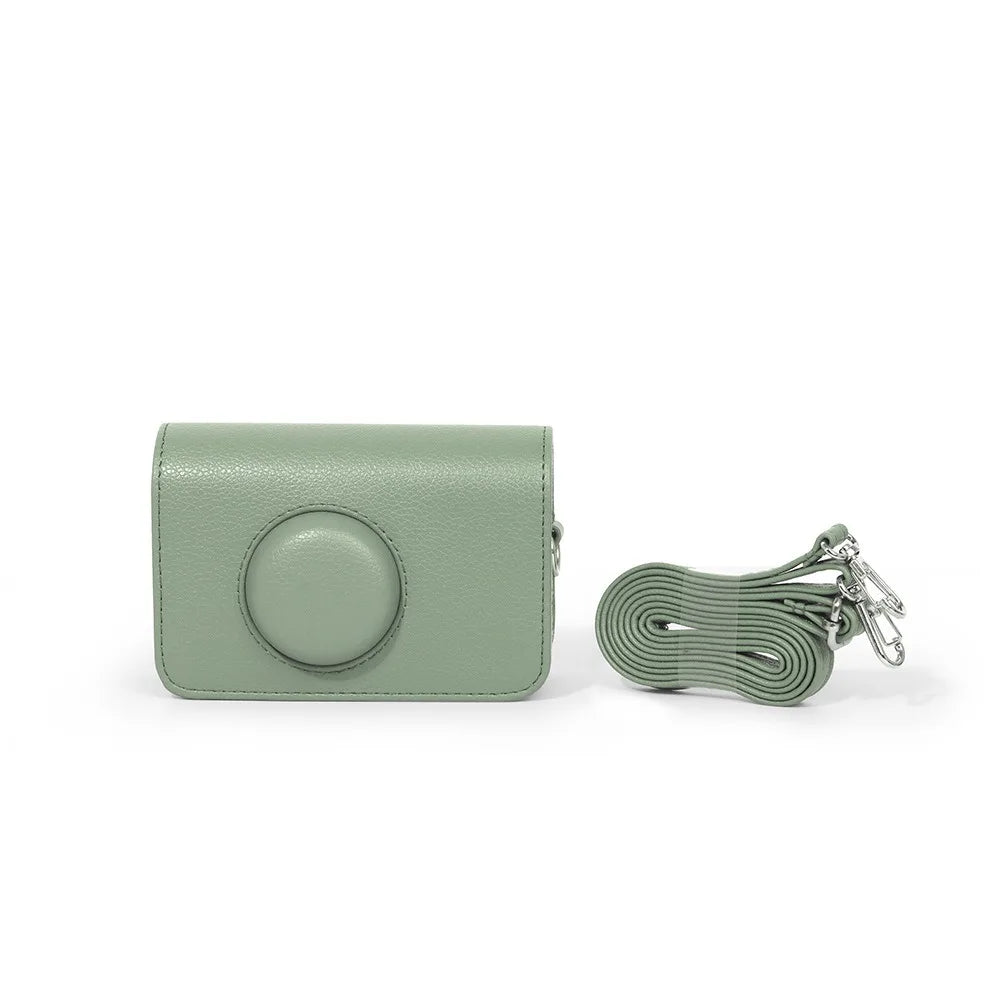 PU Leather Camera Bag & Strap for Kodak EKTAR H35 F501 F9 Camera Case Bag HIP Green