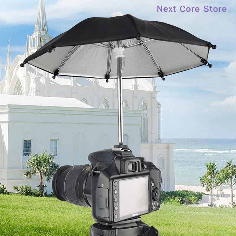 Black Camera Umbrella Sunshade & Rain Cover – Universal Fit Camera Umbrella HIP