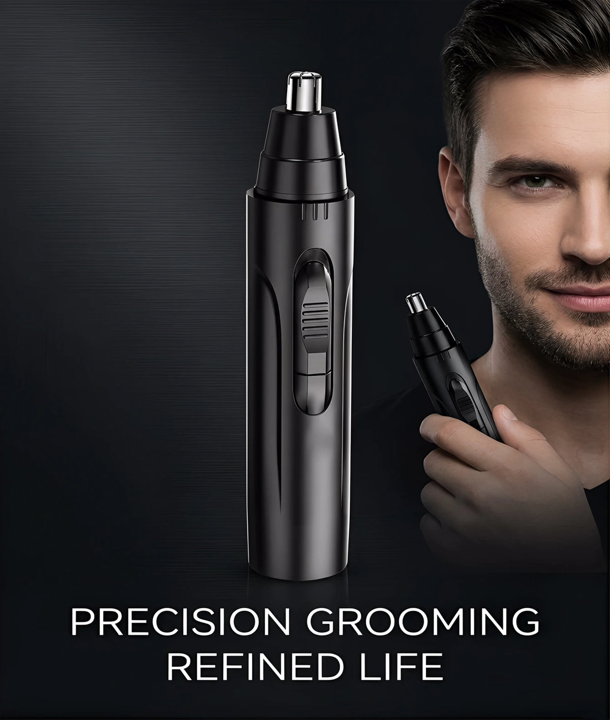 Electric Nose & Ear Hair Trimmer – Stainless Steel Blades Nose & Ear Trimmer HIP