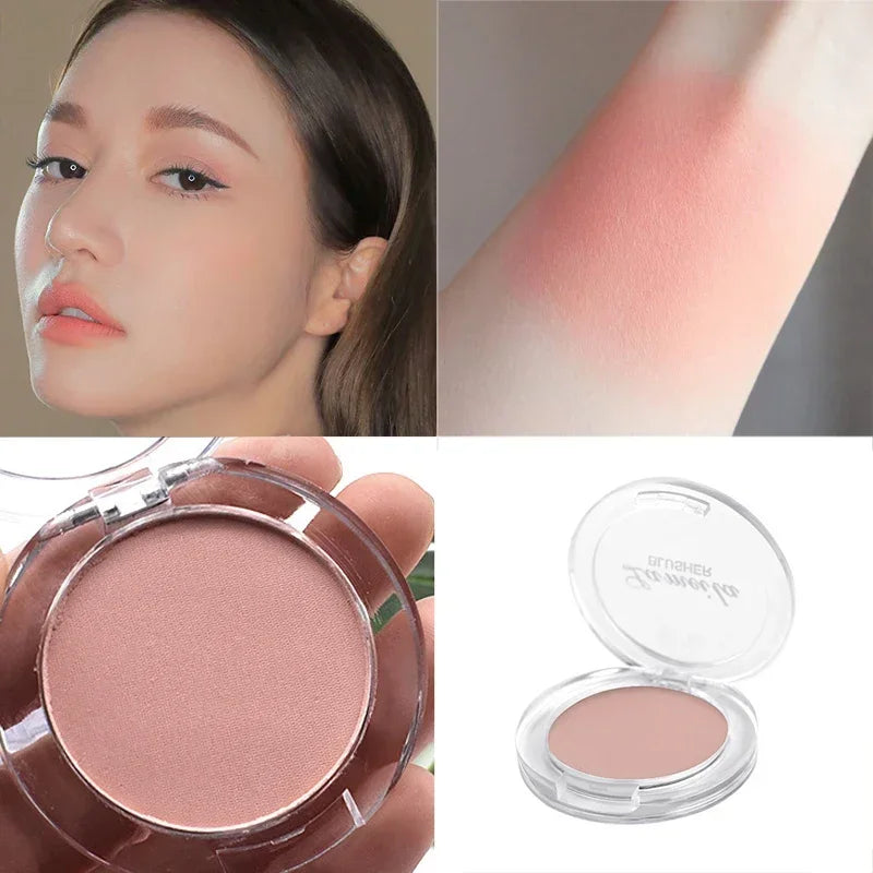 Blush Peach Palette 6 Colors Face Mineral Pigment Cheek Blusher Powder Makeup Professional Contour Shadow Pink Blusher Cosmetics HIP 05