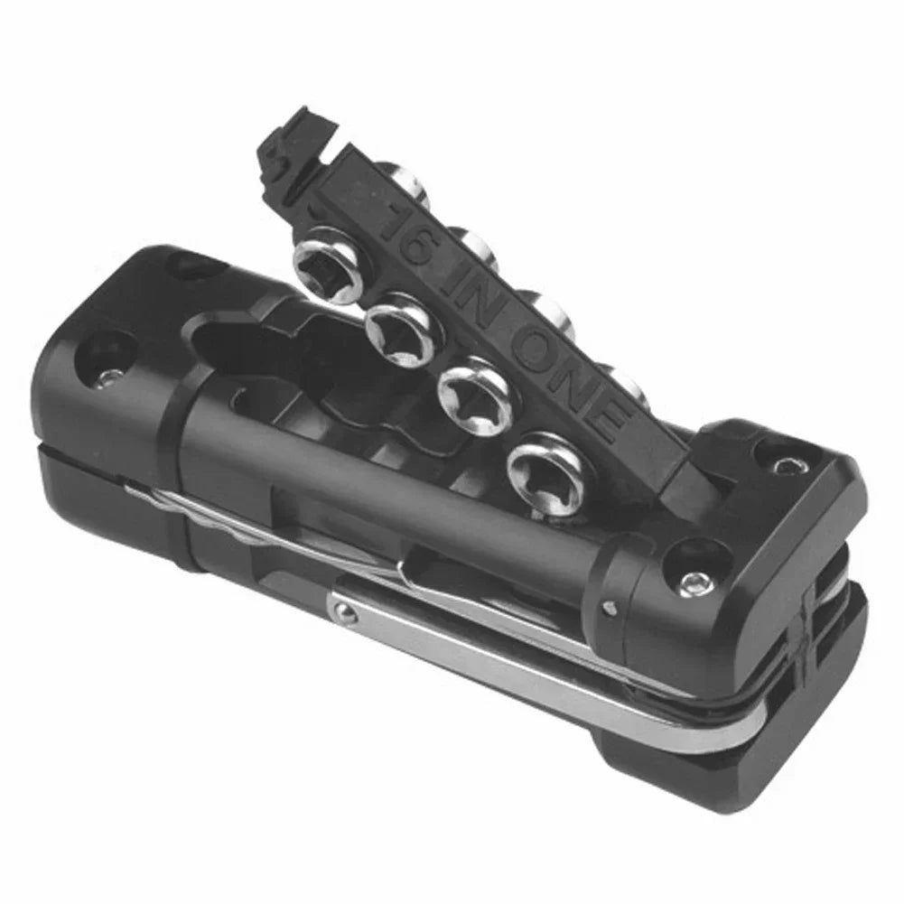 16 in1 Motorcycle Multifunction Tool Kit Multitool Tire Repair Tool Set with Screwdriver Chain MTB Road Cycling Motorcycle Tools HIP