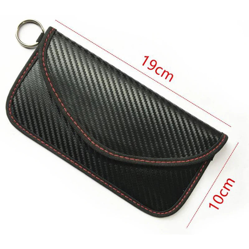 Black Faraday Signal Blocking Bag – Car Key & Phone Wallet Faraday Signal Bag HIP Style1