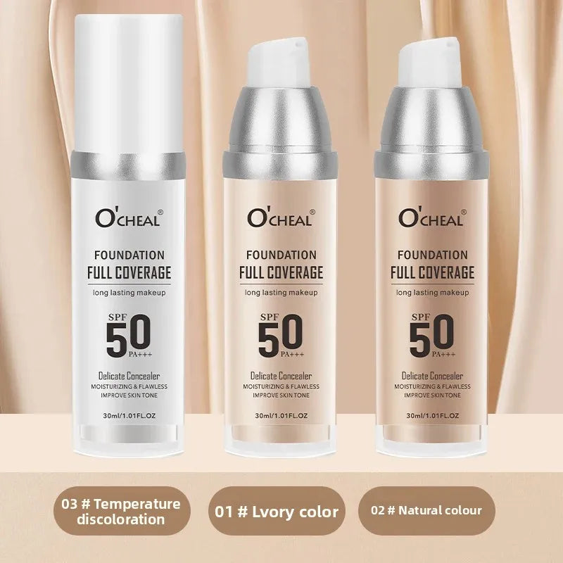 OCHEAL Color-Changing Foundation – High Coverage & 12H Wear Liquid Foundation HIP