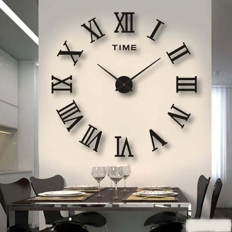 3D Frameless DIY Wall Clock – Modern Acrylic Home Decor DIY Wall Clock HIP
