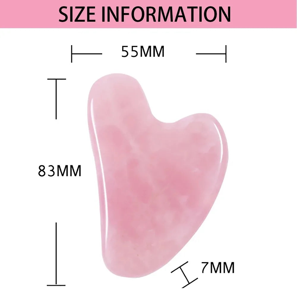 Rose Quartz Resin Gua Sha Face Sculpting Massage Tool Gua Sha Massage Tool HIP