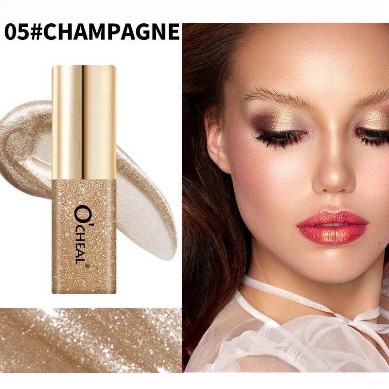 Mini Shimmer Liquid Glitter Eyeshadow – Waterproof Metallic Liquid Glitter Eyeshadow HIP 05CHAMPAGNE 3.5g