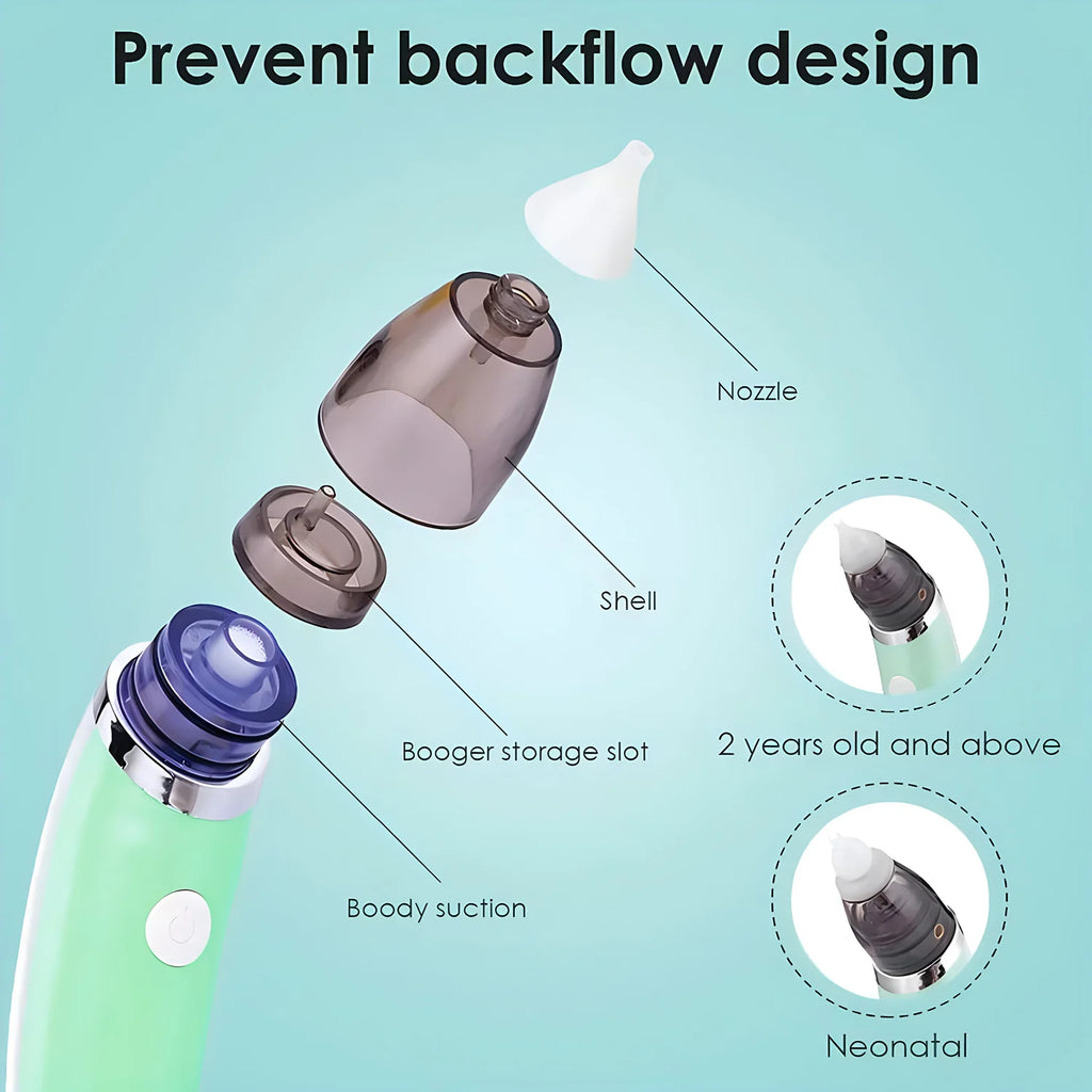 Electric Baby Nasal Aspirator – Soft Silicone Nose Cleaner Baby Nasal Aspirator HIP