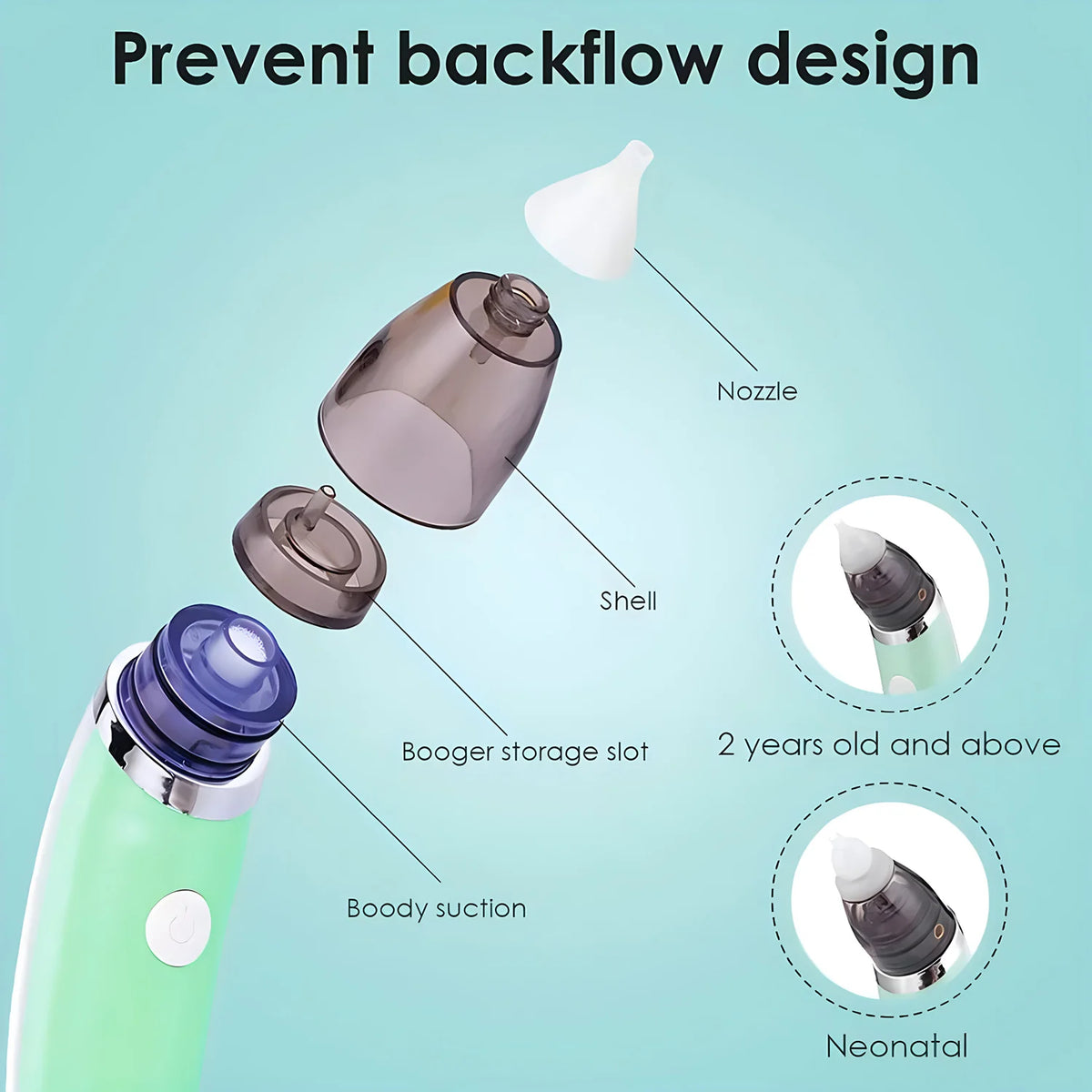 Electric Baby Nasal Aspirator – Silicone Nose Cleaner | HIP Baby Nasal Aspirator HIP