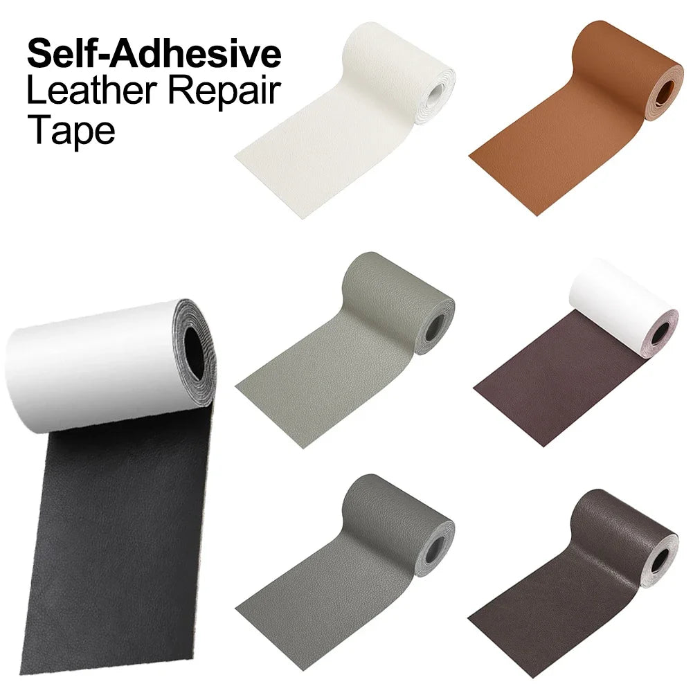 Waterproof Self-adhesive Leather Repair Tape Multi-color Leather Repair Patch for Sofa Furniture Car Seats Office Chairs Scratch HIP