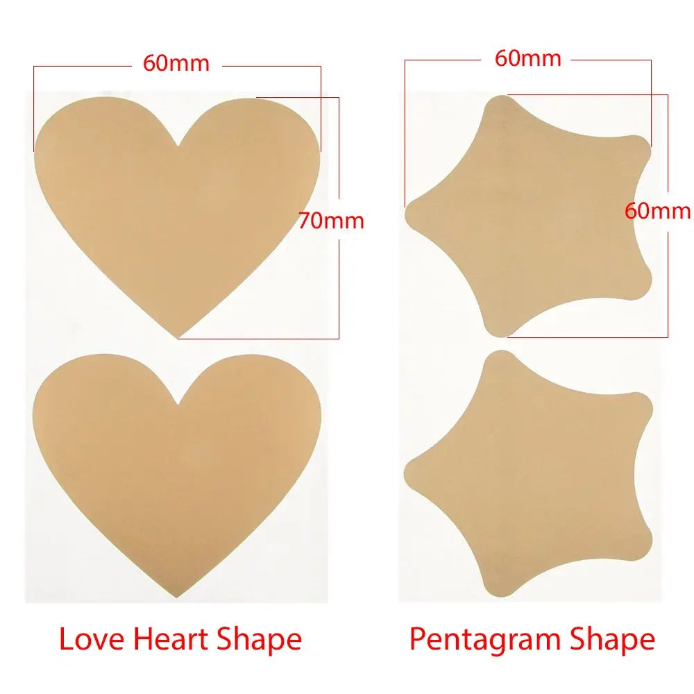 50-Pc Gold Scratch Card Stickers – Heart & Star Shapes Scratch Card Stickers HIP