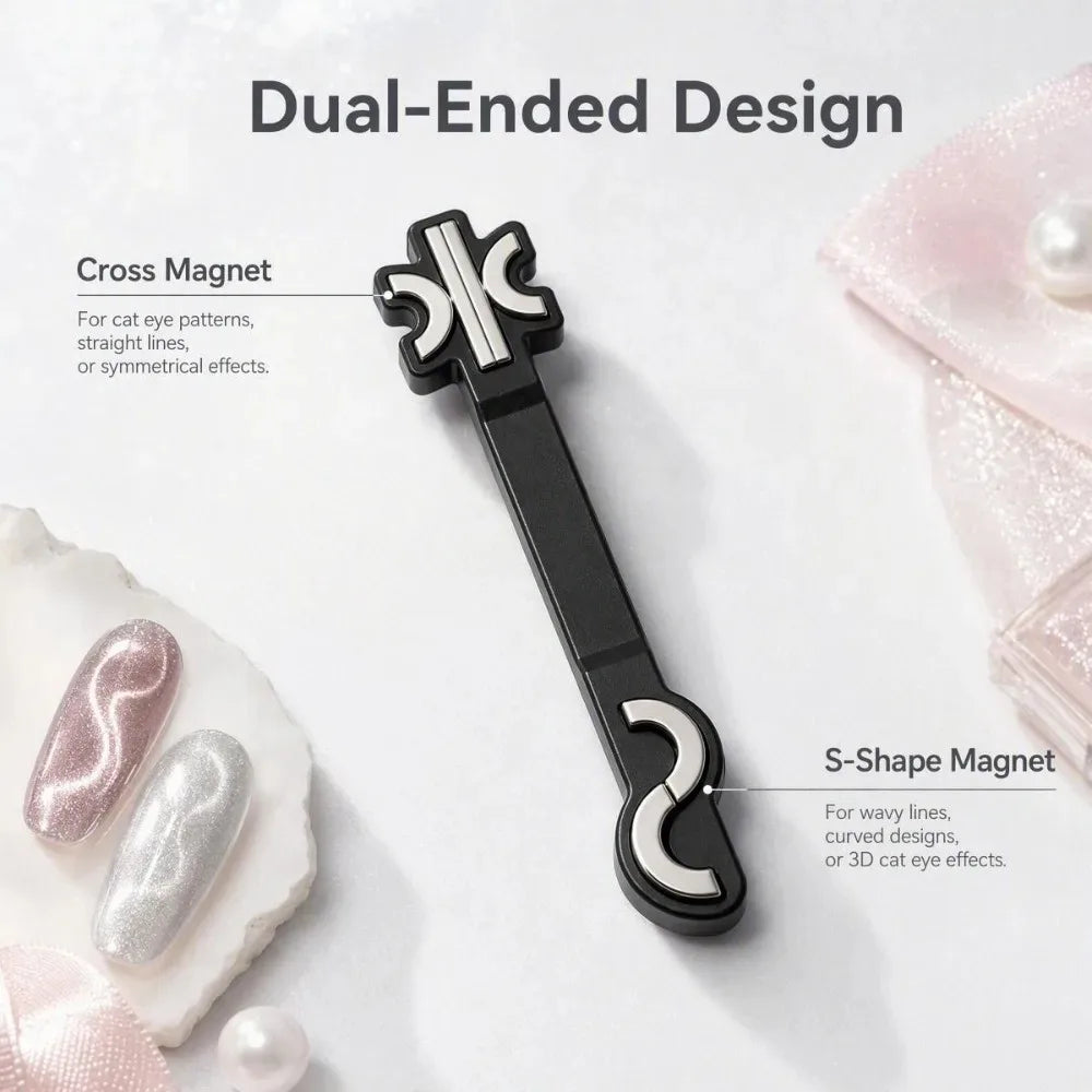 S Shape Twisted Nail Art Magnetic Wand Fancy Swirl Magnet Nail Art Various Cat Eye Pattern Effect DIY Nail Salon Accessory HIP