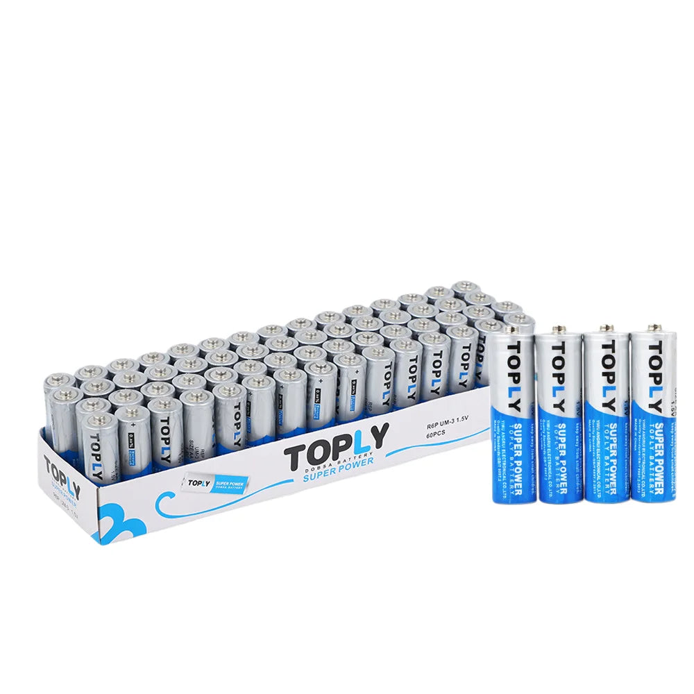 Yuform AA 1.5V Disposable Carbon-Zinc Batteries – Long Lasting Disposable AA Batteries HIP