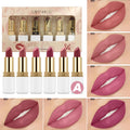 SAM SUGAR 6-Pc Pearlescent Lipstick Set – High Shine & Waterproof Lipstick Set HIP A