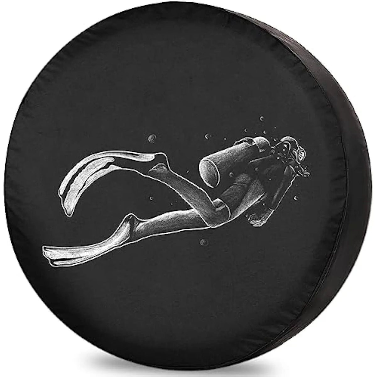 Scuba Diver Spare Tire Cover – Waterproof Polyester RV & SUV Spare Tire Cover HIP Acquiesce 17 in