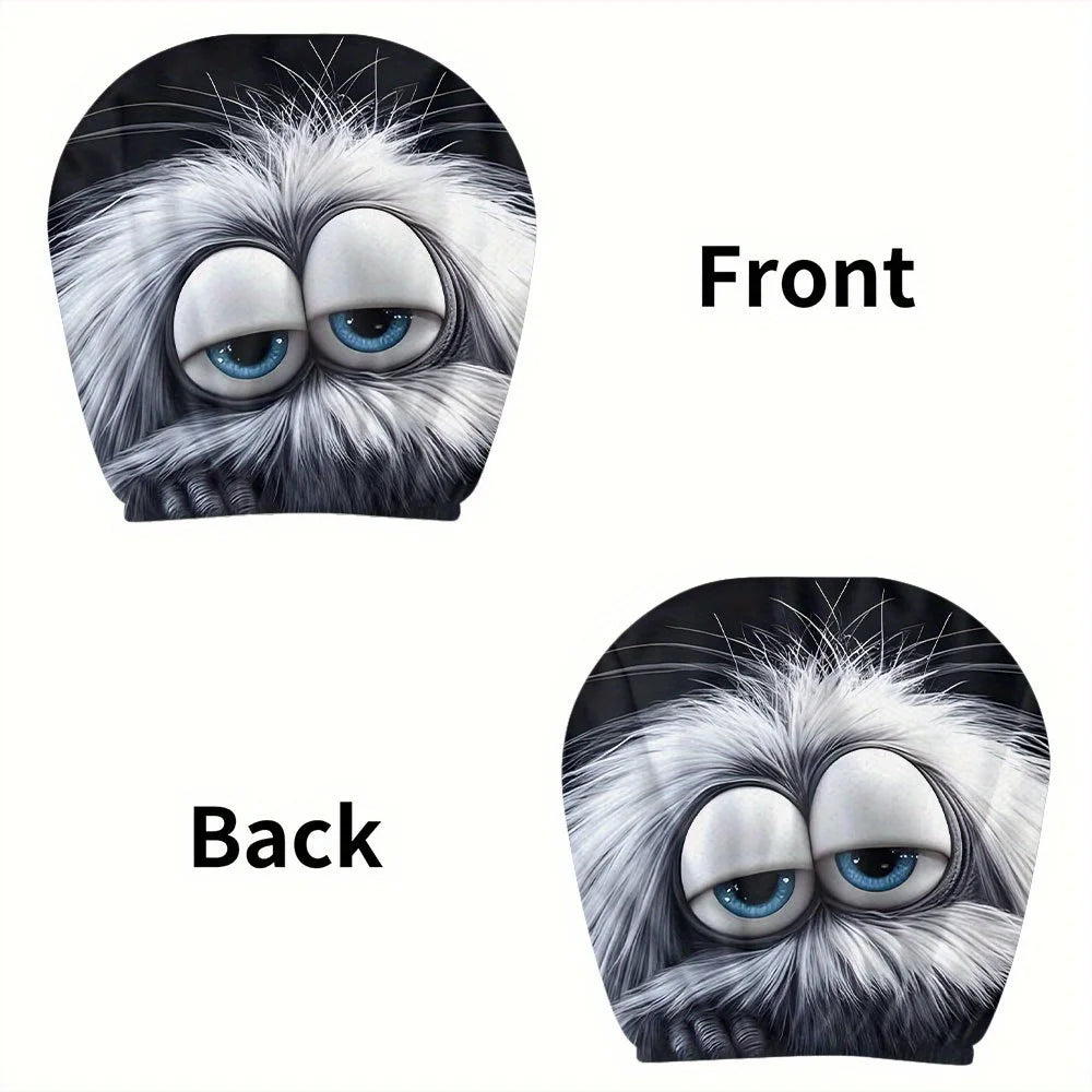 2-Pack Monster Plush Car Headrest Covers – Cute All-Season Car Headrest Cover HIP 1