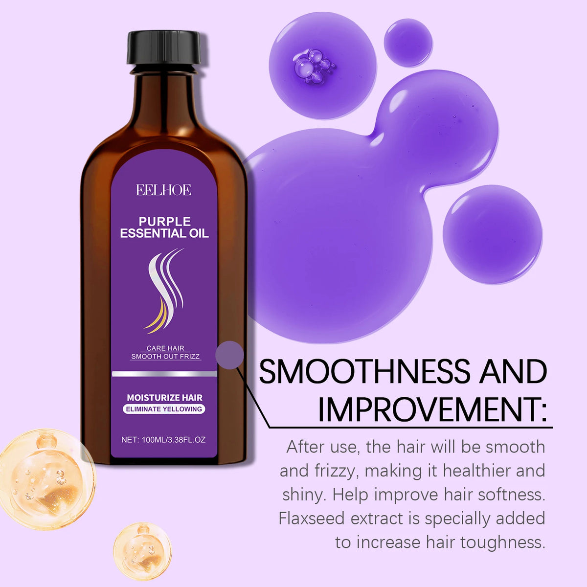Moroccan Hair Oil – Frizz Control, Shine & Split End Repair Hair Oil Serum HIP