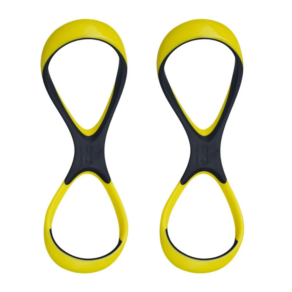 Figure-8 Forearm Swimming Trainer Paddle – S & L Sizes Swim Training Paddle HIP Yellow-L
