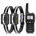 ROJECO 1000m Electric Dog Training Collar Remote Control Training Collar For Pet Rechargeable Dog Bark Control Stop Shock Collar HIP Black 2 Collars