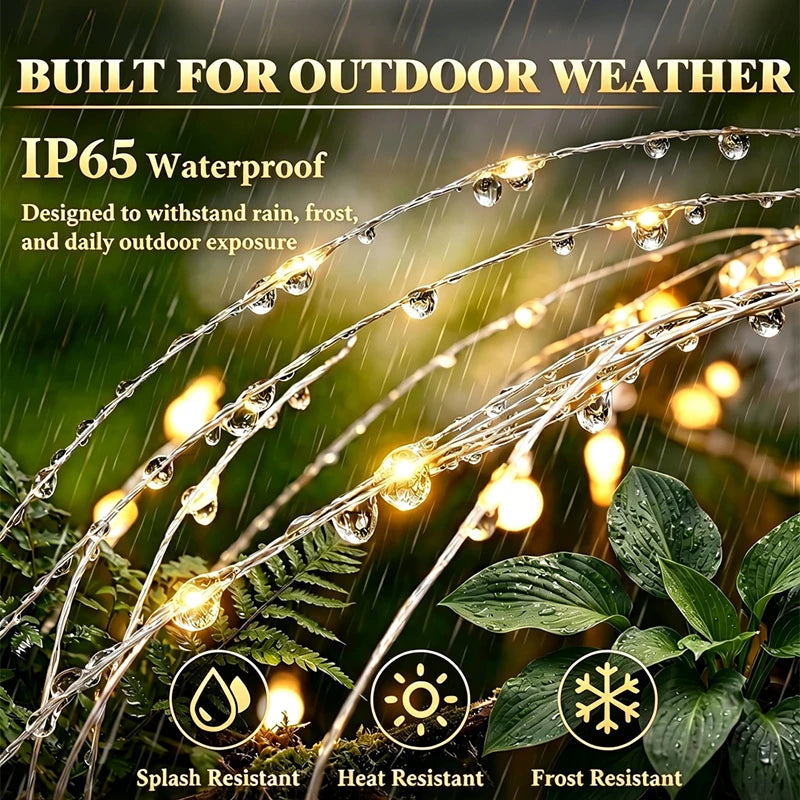 420 LED Solar Firework Garden Lights – Outdoor Waterproof Fairy Solar Garden Lights HIP
