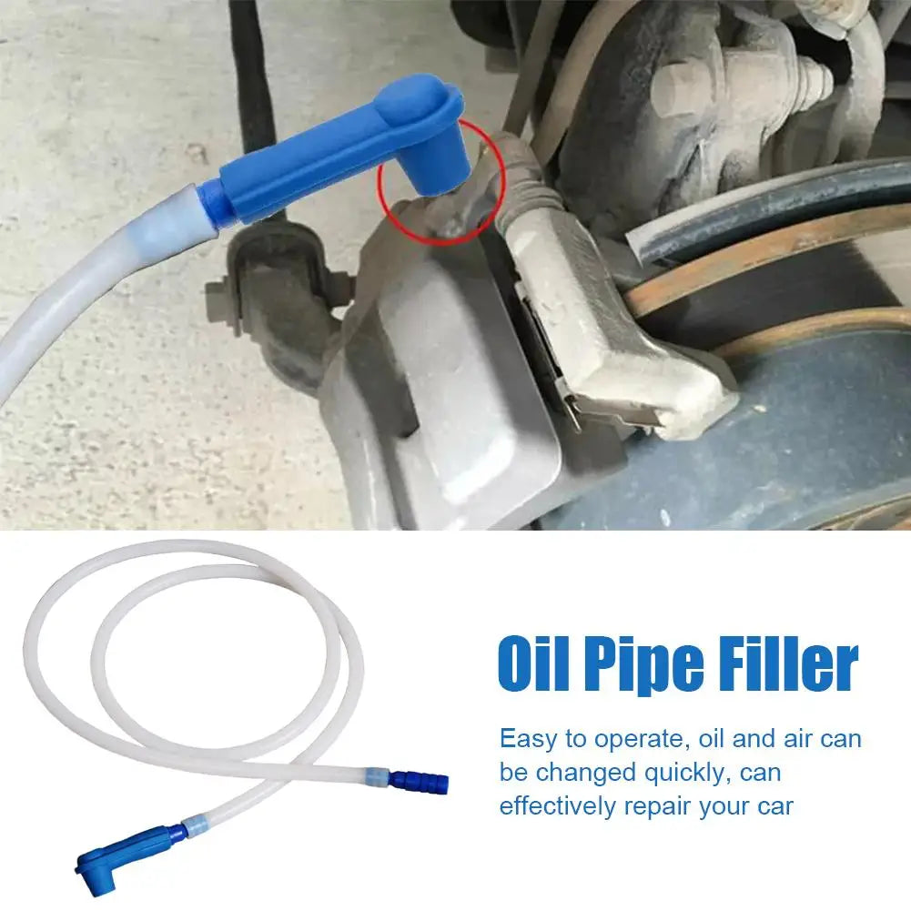 Car Brake Oil Exchange Pumping Connector with 50cm Hose Oil Exchange Pipe Tool Car Brake Fluid Oil Filling Equipment Accessories HIP