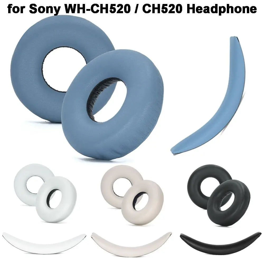 Sony WH-CH520 Replacement Ear Pads – Protein Leather Foam Headphone Ear Pads HIP