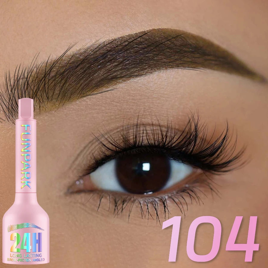 3D Dye Eyebrow Pencil Hairling Anti-smudge Waterproof 3 Colors Black Brown Brush Natural Wild Eyebrow Enhancers Cream Makeup HIP 104